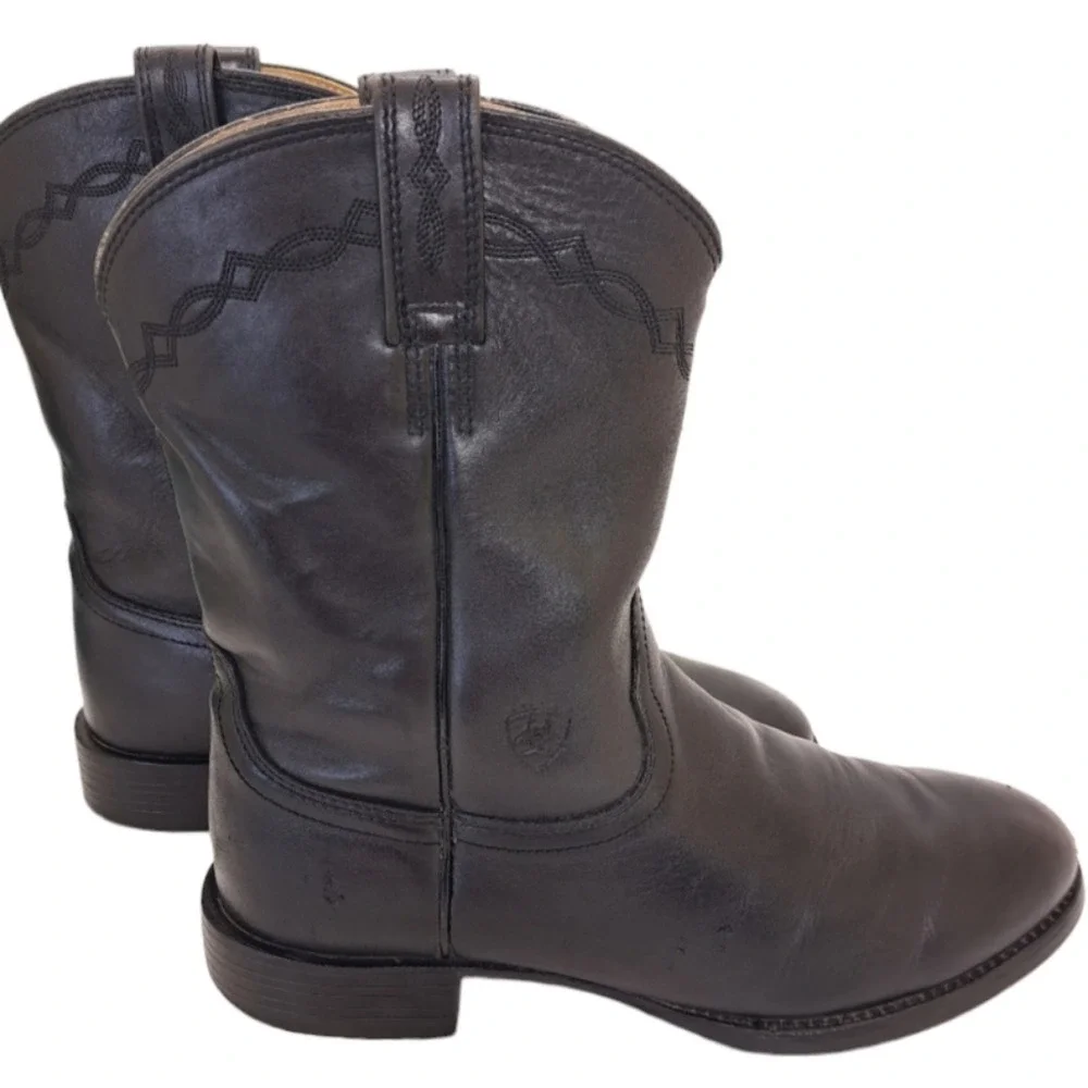 ARIAT Men's‎ Leather Upper Black Boots Size 11D